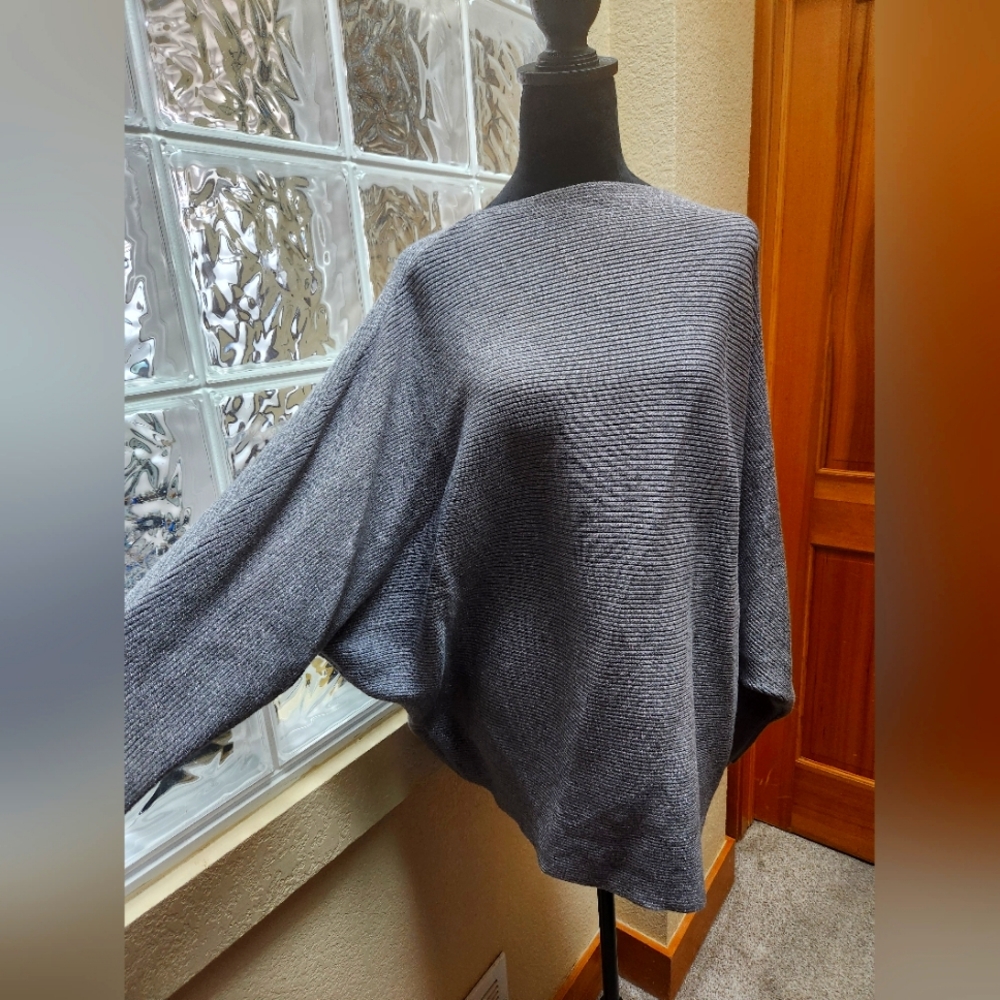 Philosophy 3xl silver sparkly long sleeve top